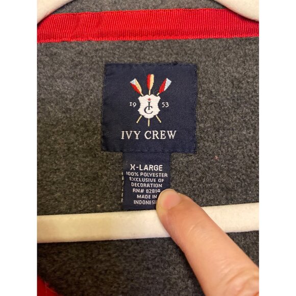 Ivy Crew Men's Red Half-Zip Casual Fleece Pullover Size XL - Picture 2 of 5